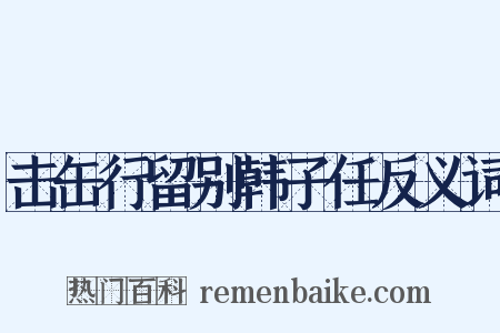 击缶行留别韩子任反义词是什么意思的图片